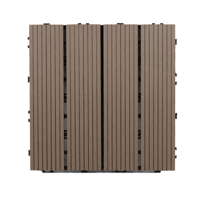 Lisslune | Wooden Floor Tile Solid Color Click Lock Non-Slip Outdoor Terrace
