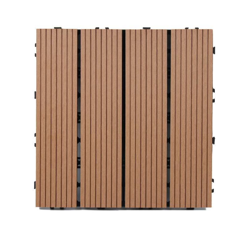 Lisslune | Classic interlocking deck boards Solid color patio tiles