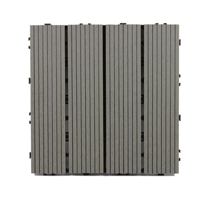 Lisslune | Classic interlocking deck boards Solid color patio tiles