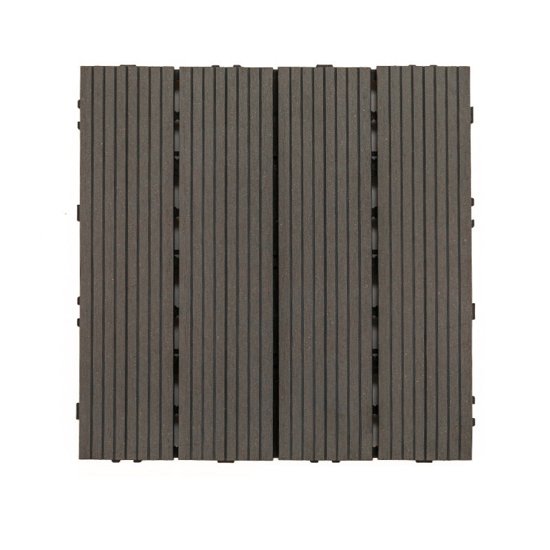 Lisslune | Classic interlocking deck boards Solid color patio tiles