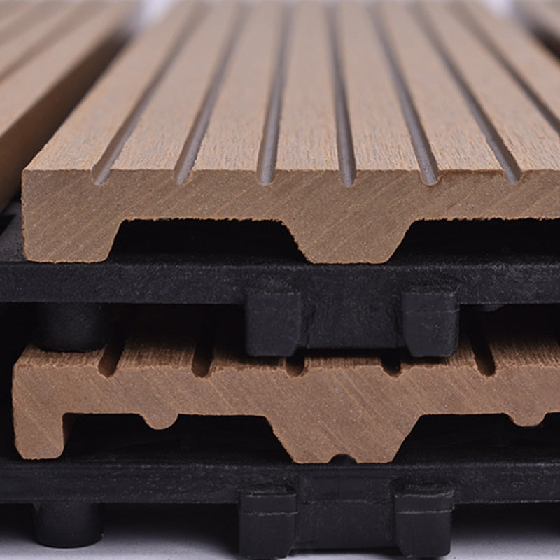 Lisslune | Classic interlocking deck boards Solid color patio tiles