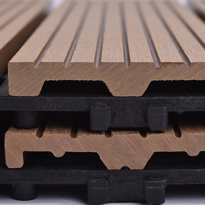Lisslune | Classic interlocking deck boards Solid color patio tiles