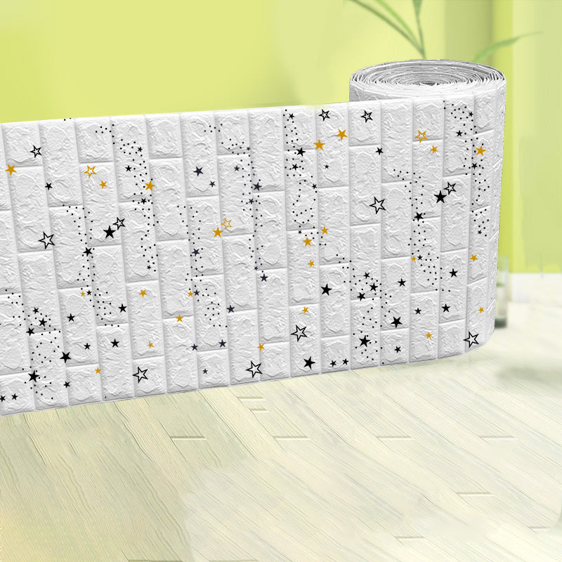 Lisslune | Modern Pearl Wainscoting Waterproof PVC Wall Access Panel Peel and Stick Wall Tile