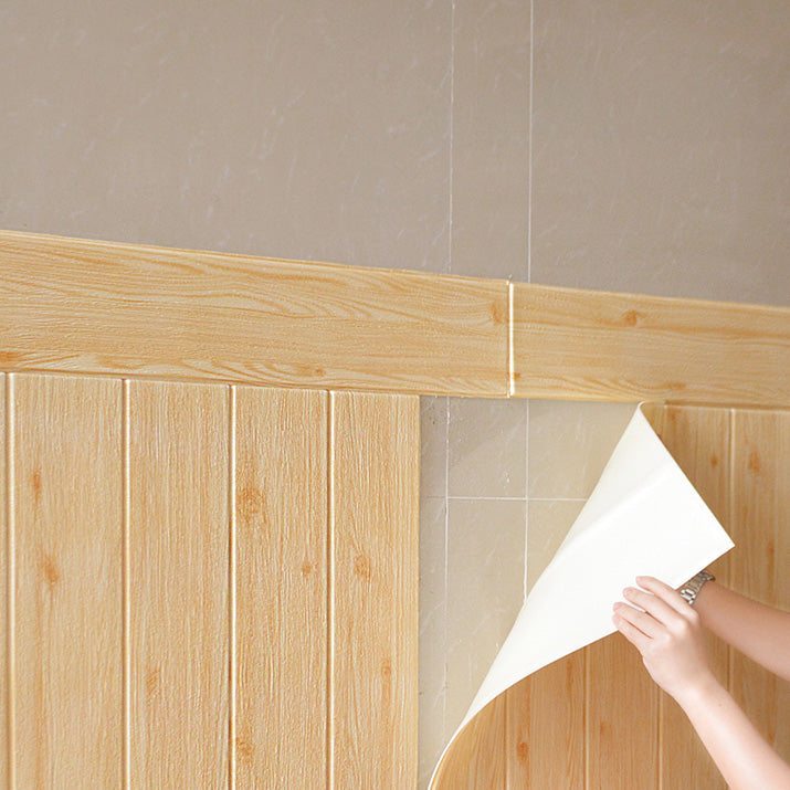 Lisslune | Modern Tin Back Panel Smooth Thickened Wall Ceiling Wood Grain Design