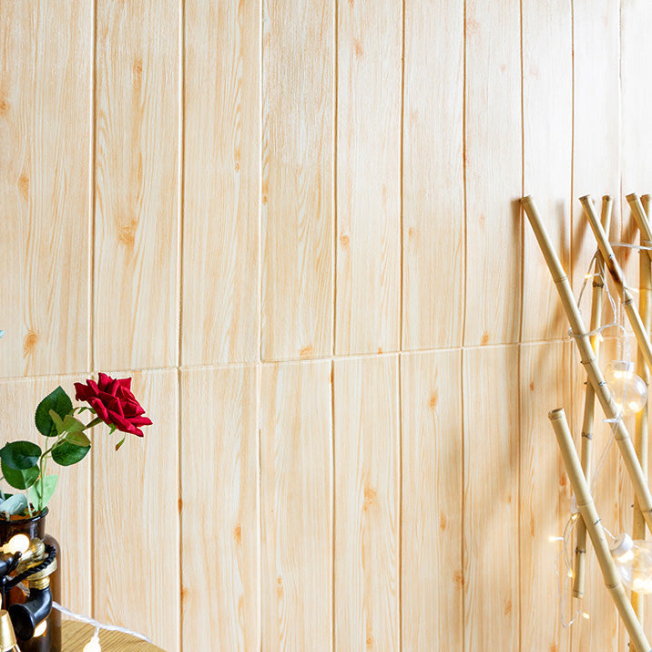 Lisslune | Modern Tin Back Panel Smooth Thickened Wall Ceiling Wood Grain Design