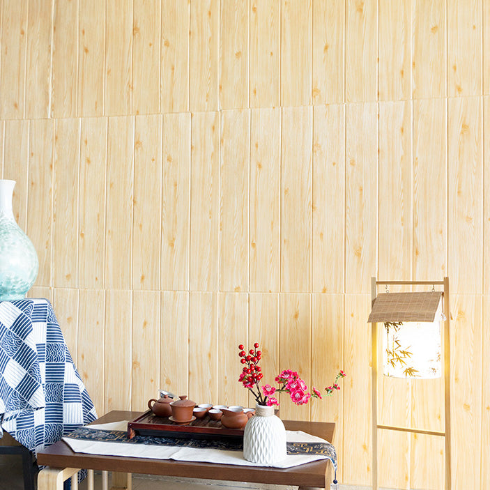 Lisslune | Modern Tin Back Panel Smooth Thickened Wall Ceiling Wood Grain Design