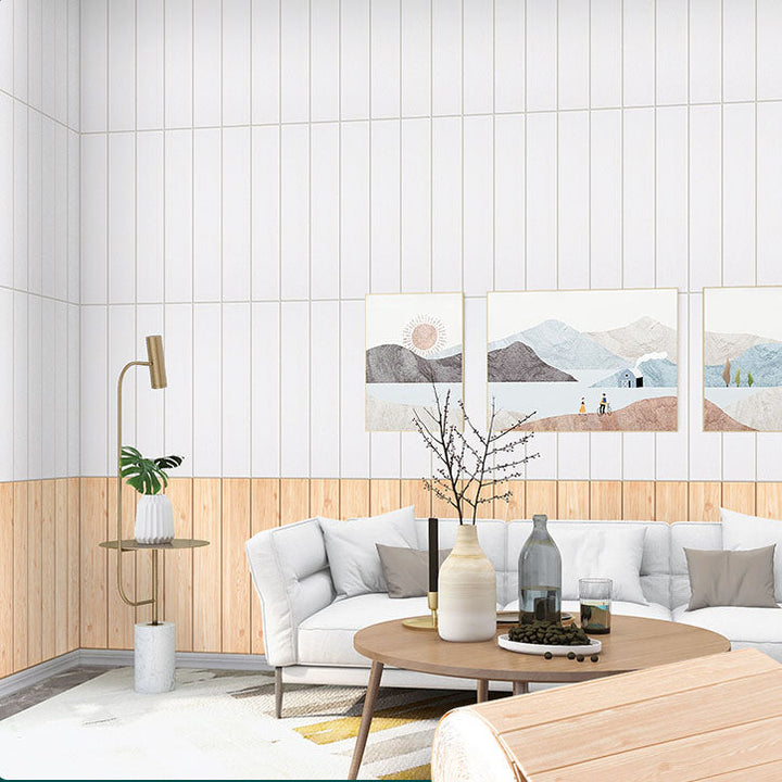 Lisslune | Modern Wood Paneling Smooth Wall Interior Wood Grain Design Plank