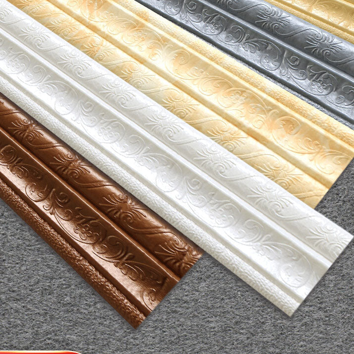 Lisslune | Modern PVC Wood Profile Smooth Wood Profile 3D Living Room Set with 1