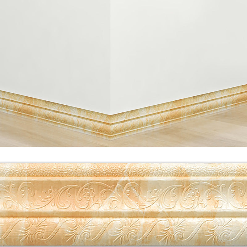 Lisslune | Modern PVC Wood Profile Smooth Wood Profile 3D Living Room Set with 1