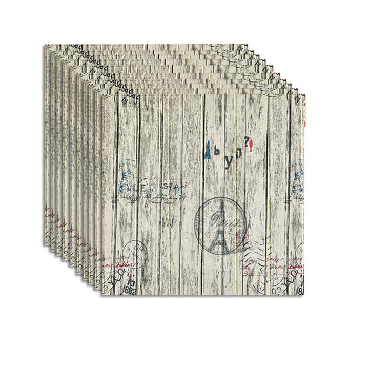 Lisslune | Farmhouse Wall Plank 3D Brick Bedroom and Living Room Wall Panel Set of 10