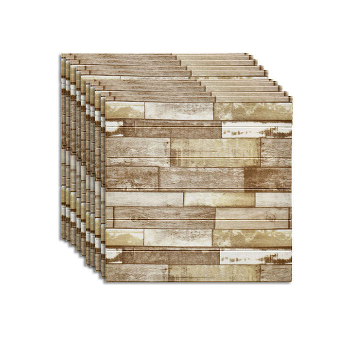 Lisslune | Farmhouse Wall Plank 3D Brick Bedroom and Living Room Wall Panel Set of 10