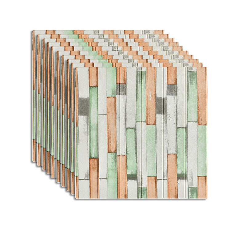 Lisslune | Farmhouse Wall Plank 3D Brick Bedroom and Living Room Wall Panel Set of 10