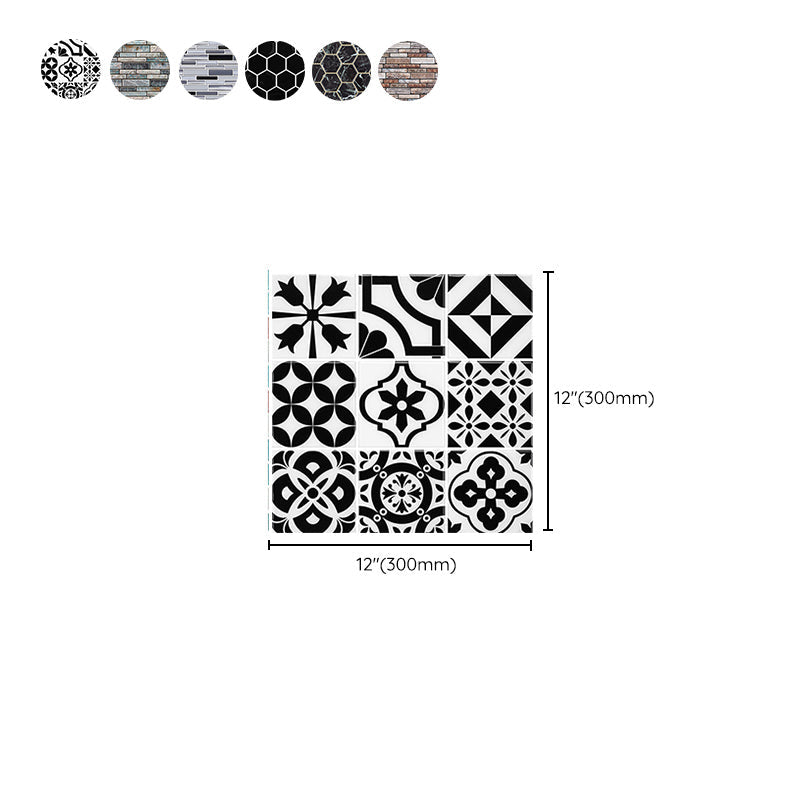 Lisslune | Wall Tiles Floor Tile Kitchen Brick Look Waterproof Peel and Stick Wall Tiles Floor Tile