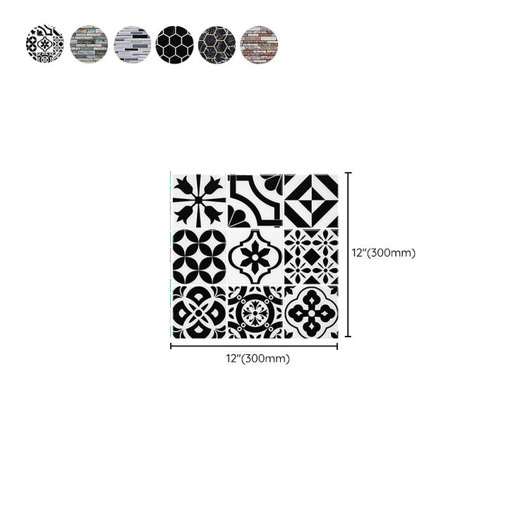 Lisslune | Wall Tiles Floor Tile Kitchen Brick Look Waterproof Peel and Stick Wall Tiles Floor Tile