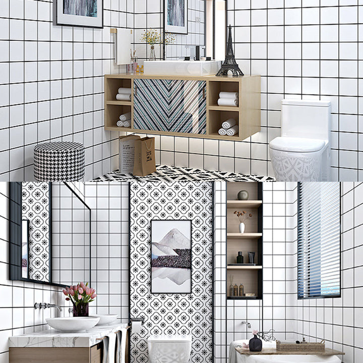 Lisslune | Modern Peel and Stick Tile Bathroom Single Tile Peel and Stick Tile