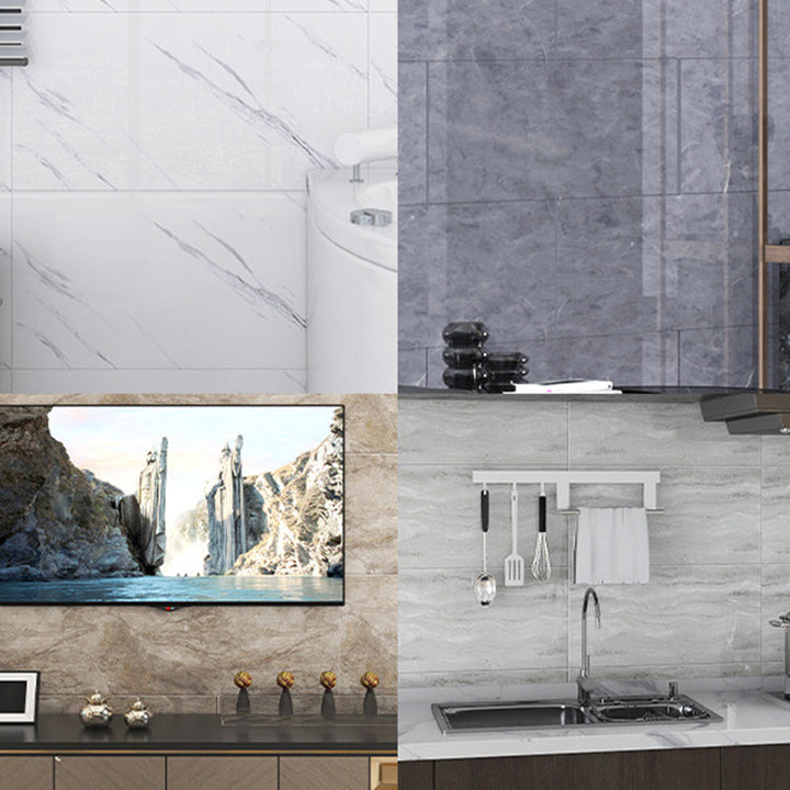 Lisslune | Wallpaper Floor Tile Marble Waterproof Wallpaper Floor Tile