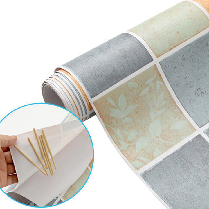 Lisslune | Kitchen wall tile Peel and Stick Wallpaper waterproof anti-oil Wallpaper