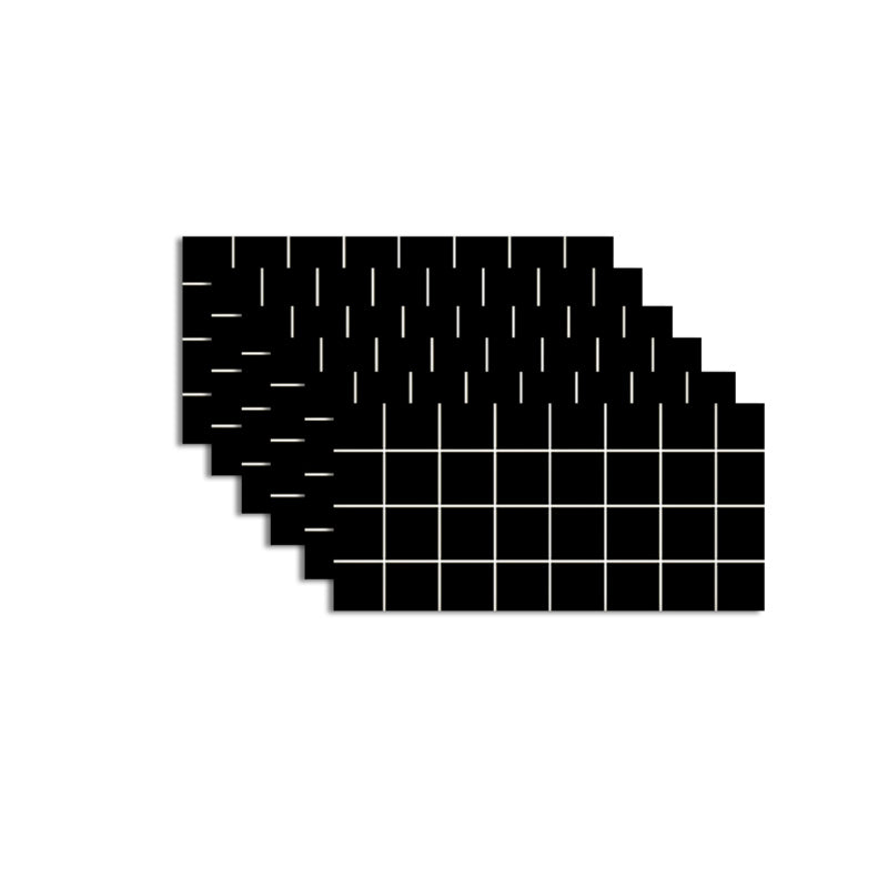 Lisslune | Classic Kitchen Back Wall Tiles Plaid Pattern Self-Adhesive Back Wall Tiles