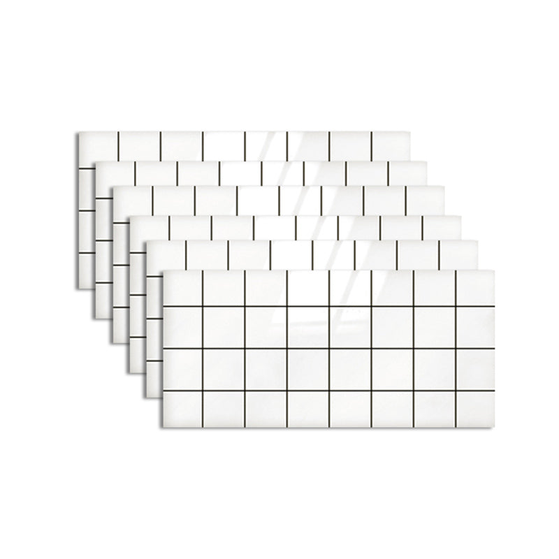 Lisslune | Classic Kitchen Back Wall Tiles Plaid Pattern Self-Adhesive Back Wall Tiles