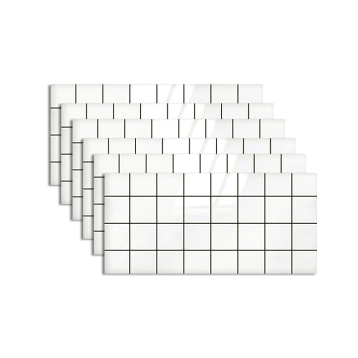 Lisslune | Classic Kitchen Back Wall Tiles Plaid Pattern Self-Adhesive Back Wall Tiles