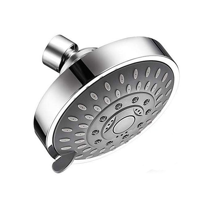 Lisslune | Modern Standard 5 Settings Shower Head Round Metal Adjustable Spray Pattern Shower Head