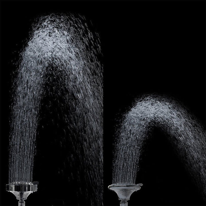 Lisslune | Modern Standard 5 Settings Shower Head Round Metal Adjustable Spray Pattern Shower Head