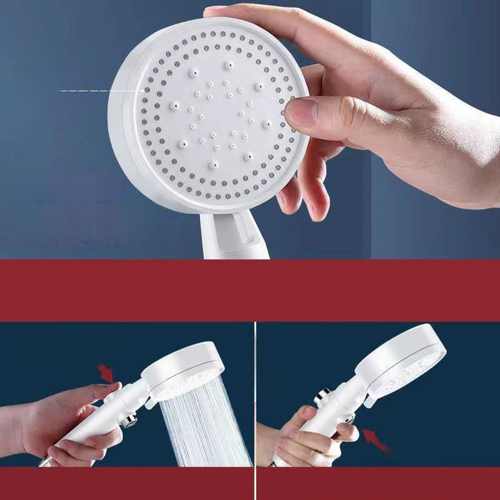Lisslune | Contemporary Shower Head Combination Hand Shower Plastic Wall Mounted Shower Combination