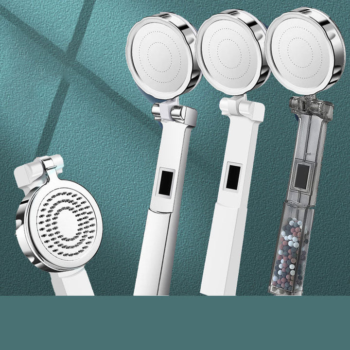 Lisslune | Standard Constant Temperature Shower Head Round Metal Adjustable Spray Pattern Shower Head