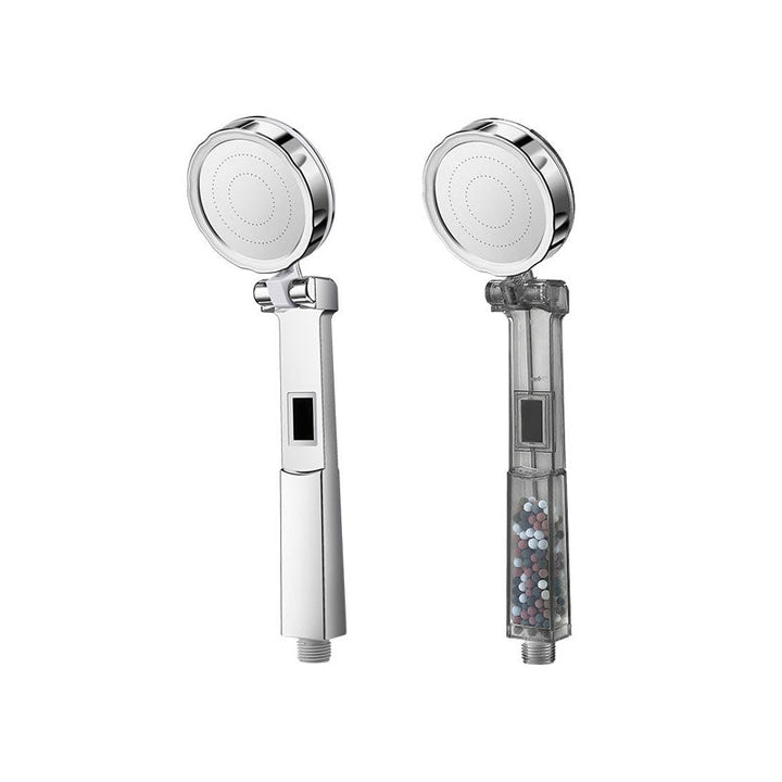 Lisslune | Standard Constant Temperature Shower Head Round Metal Adjustable Spray Pattern Shower Head