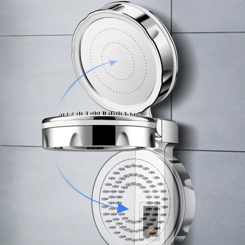Lisslune | Standard Constant Temperature Shower Head Round Metal Adjustable Spray Pattern Shower Head