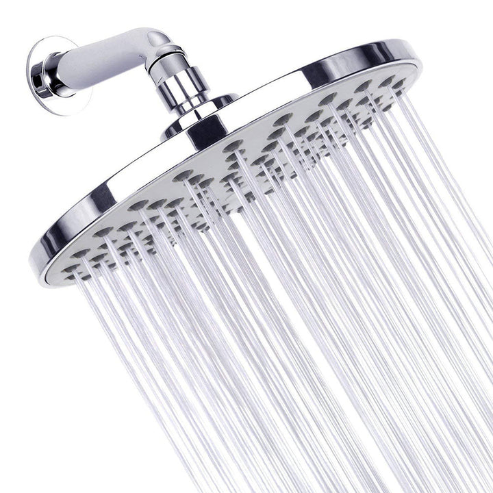 Lisslune | Contemporary Fest Shower Head Round Shower Head Combo in Silver