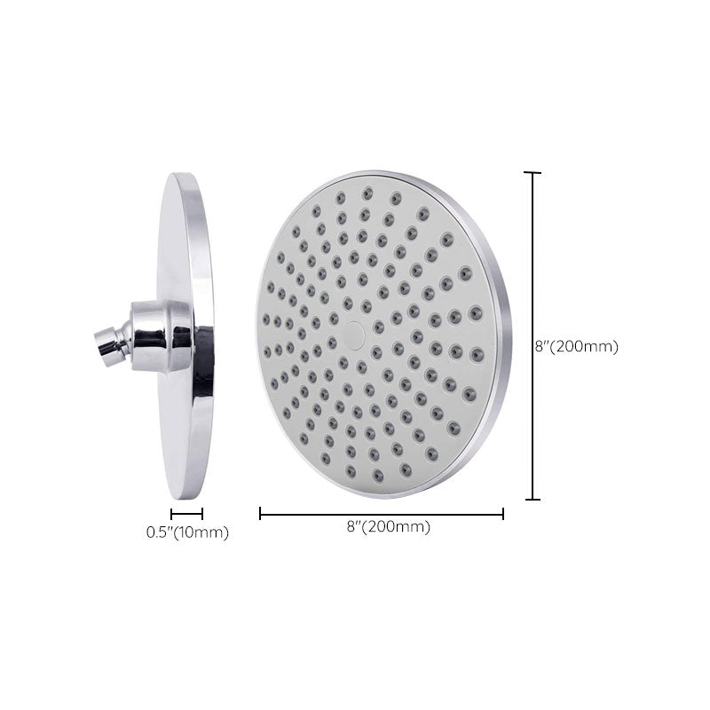 Lisslune | Contemporary Fest Shower Head Round Shower Head Combo in Silver
