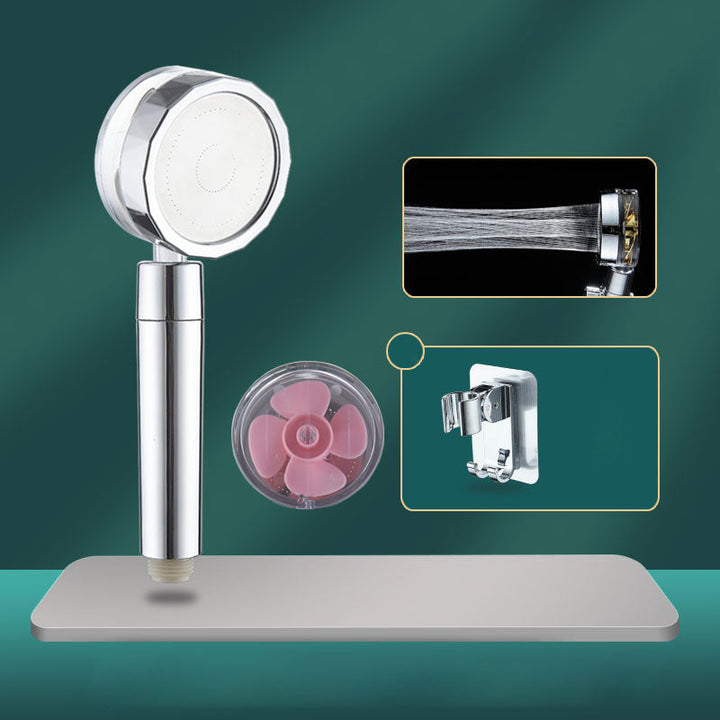 Lisslune | Contemporary Shower Head Combination Hand Shower Plastic Wall Mount Silver Shower Head