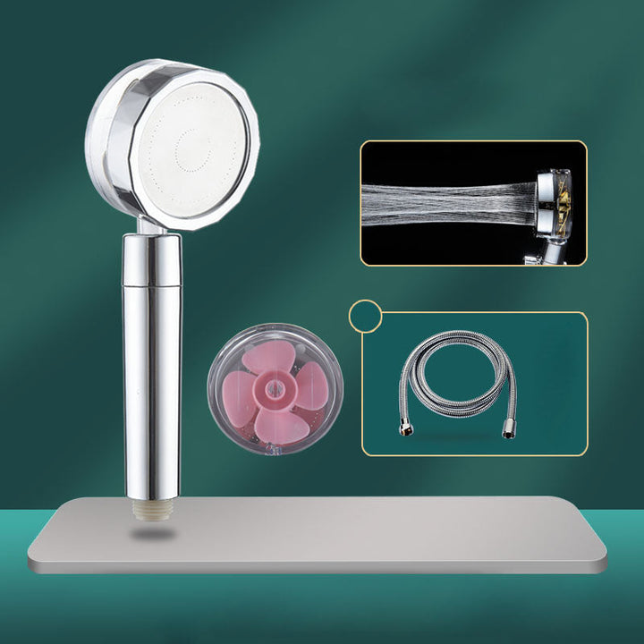 Lisslune | Contemporary Shower Head Combination Hand Shower Plastic Wall Mount Silver Shower Head