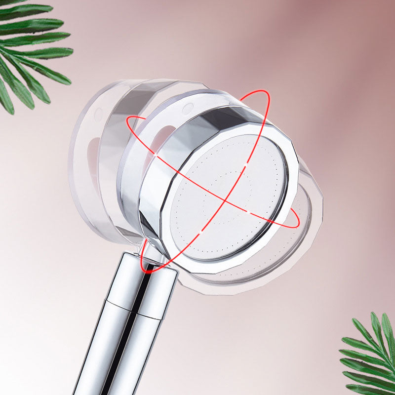 Lisslune | Contemporary Shower Head Combination Handheld Shower Plastic Wall Mounted Silver Shower Head