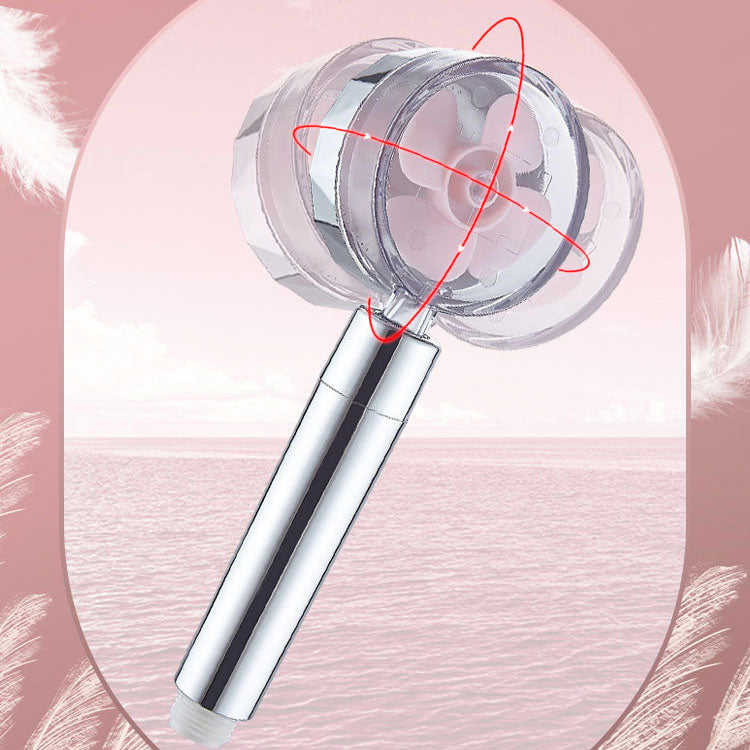 Lisslune | Contemporary Shower Head Combination Handheld Shower Plastic Wall Mounted Silver Shower Head