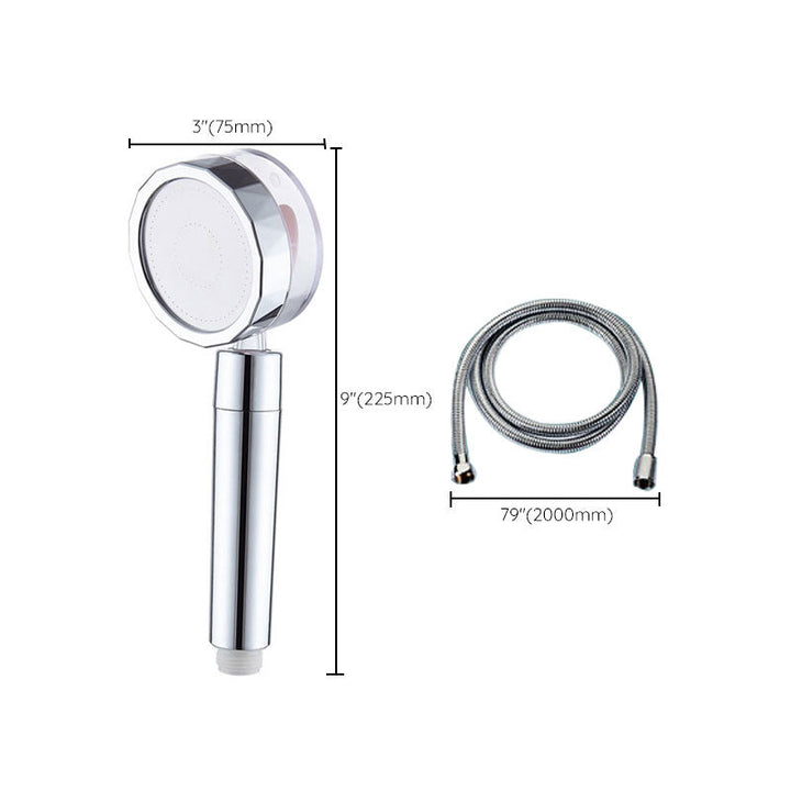 Lisslune | Contemporary Shower Head Combination Hand Shower Plastic Wall Mount Silver Shower Head