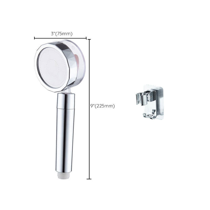 Lisslune | Contemporary Shower Head Combination Handheld Shower Plastic Wall Mounted Silver Shower Head