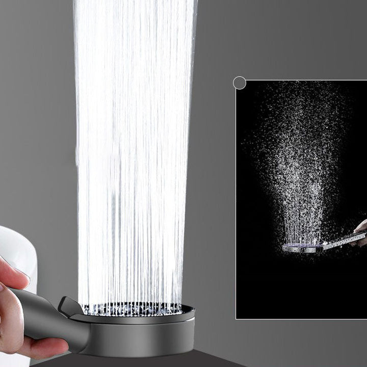 Lisslune | Contemporary shower head combination hand shower plastic wall-mounted round shower combination