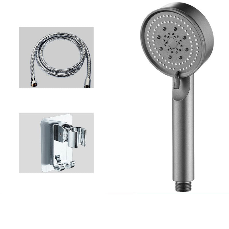 Lisslune | Contemporary shower head combination hand shower plastic wall-mounted round shower combination