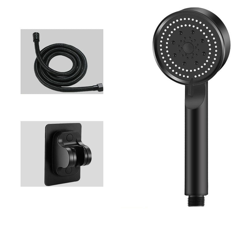 Lisslune | Contemporary shower head combination hand shower plastic wall-mounted round shower combination