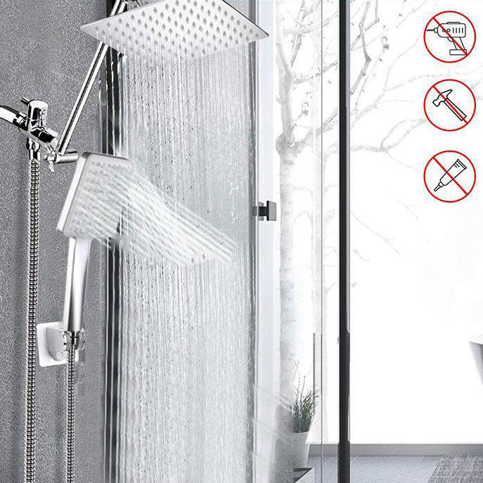 Lisslune | Contemporary Shower Head Combination Polished Stainless Steel Wall-Mount Shower Head