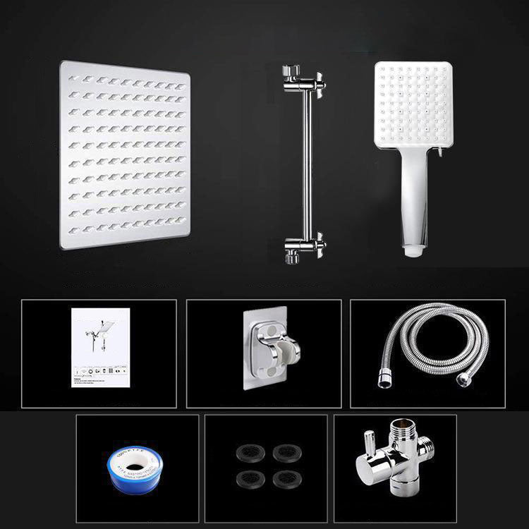 Lisslune | Contemporary Shower Head Combination Polished Stainless Steel Wall-Mounted Shower Head