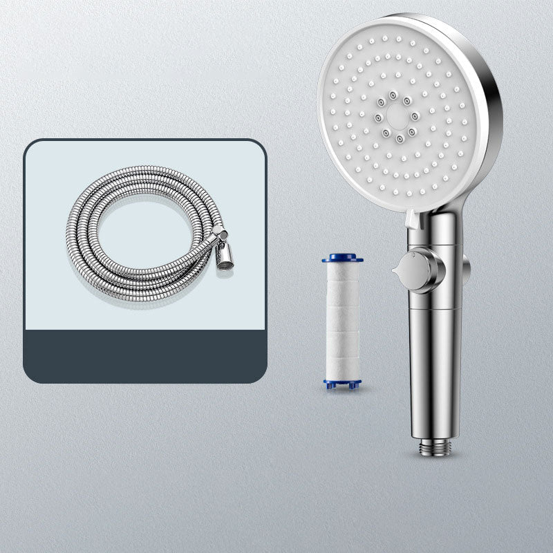 Lisslune | Contemporary Hand Shower Round Shower Head Combo in Silver