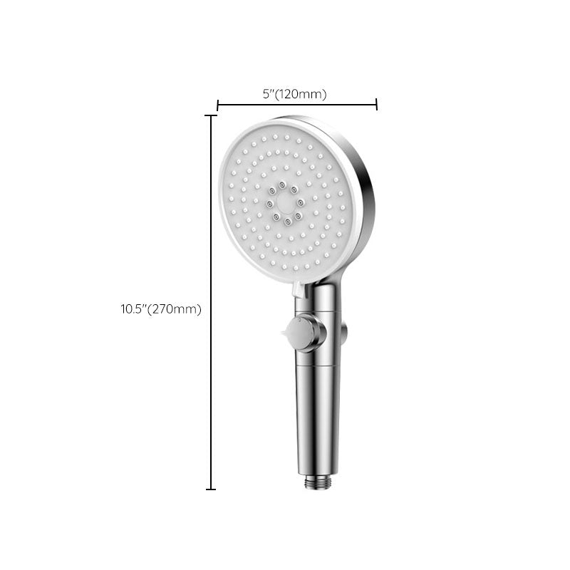 Lisslune | Contemporary Hand Shower Round Shower Head Combo in Silver