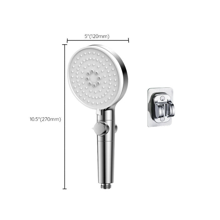 Lisslune | Contemporary Hand Shower Round Shower Head Combo in Silver