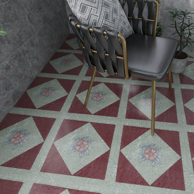 Lisslune | Peel and Stick PVC Flooring Matt Vinyl Flooring with Stone Look