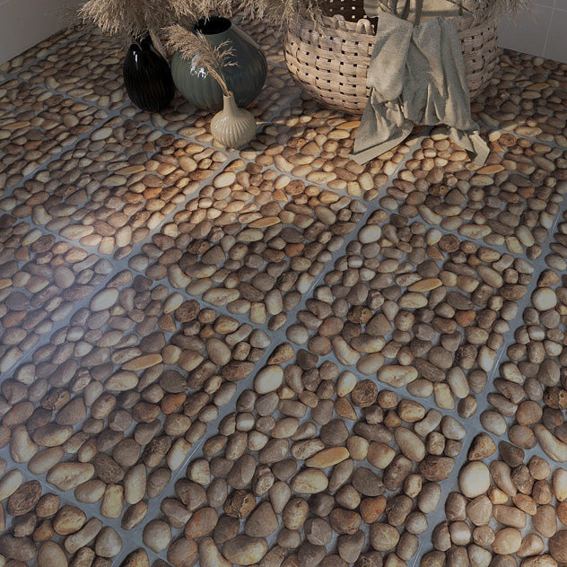 Lisslune | Peel and Stick PVC Flooring Matt Vinyl Flooring with Stone Look