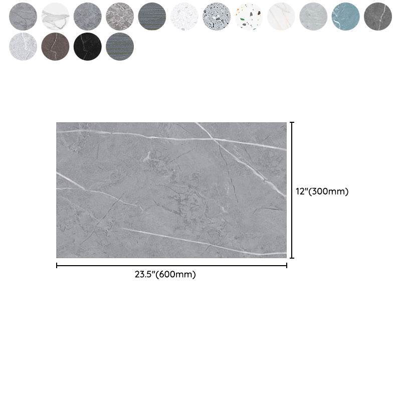Lisslune | Peel and Stick Vinyl Floor Low Gloss Vinyl Floor with Marble Look