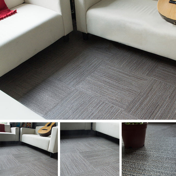 Lisslune | Peel and Stick Vinyl Floor Fabric Look Vinyl Floor with Square Edge